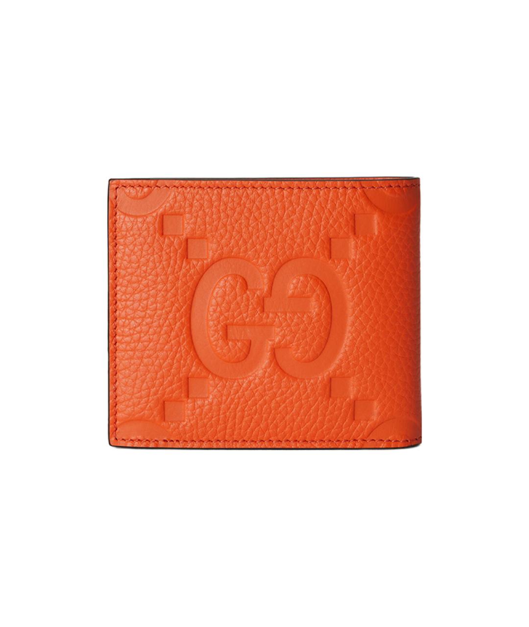 GUCCI Оранжевый кожаный кошелек, фото 3