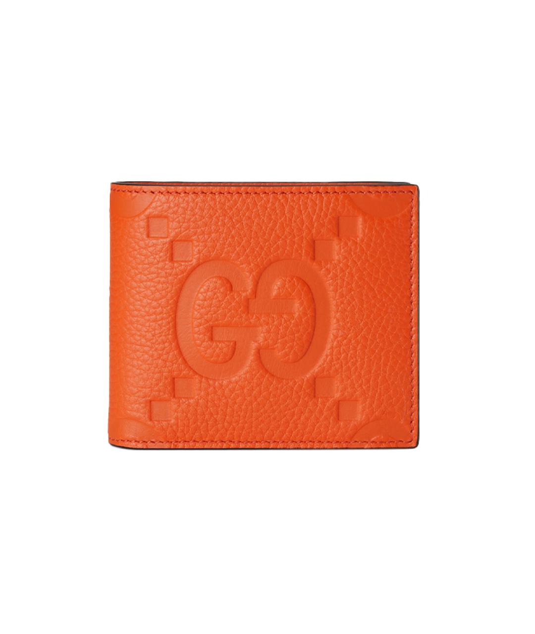 GUCCI Оранжевый кожаный кошелек, фото 1
