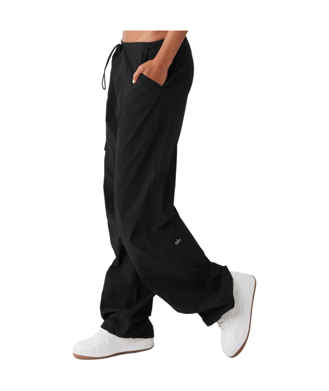 ALO YOGA Черные прямые брюки, фото 2