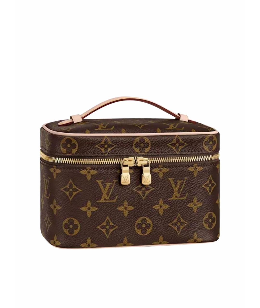 LOUIS VUITTON Коричневая сумка с короткими ручками, фото 1