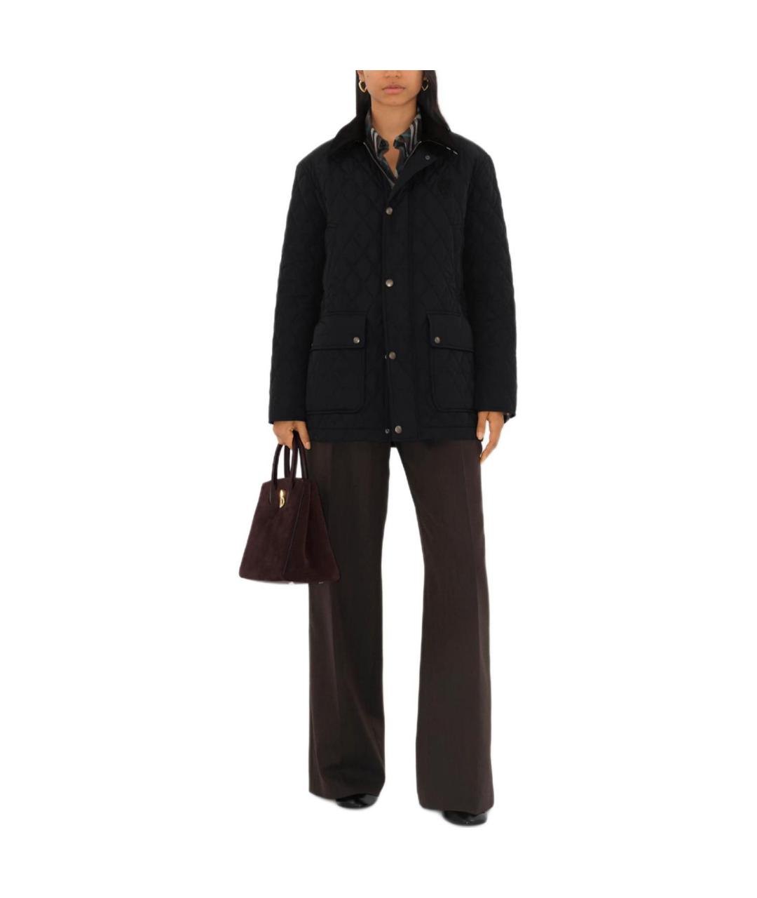BURBERRY Черный пуховик, фото 2