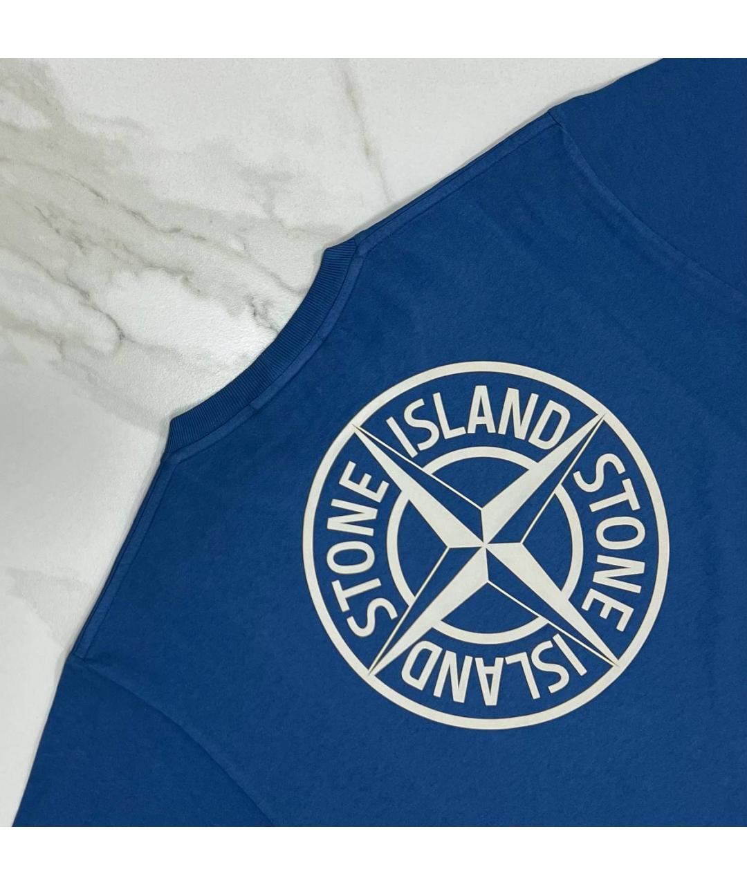 STONE ISLAND Синяя футболка, фото 6