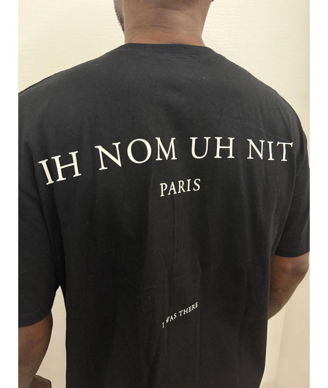 IH NOM UH NIT Paris Черная хлопковая футболка, фото 3