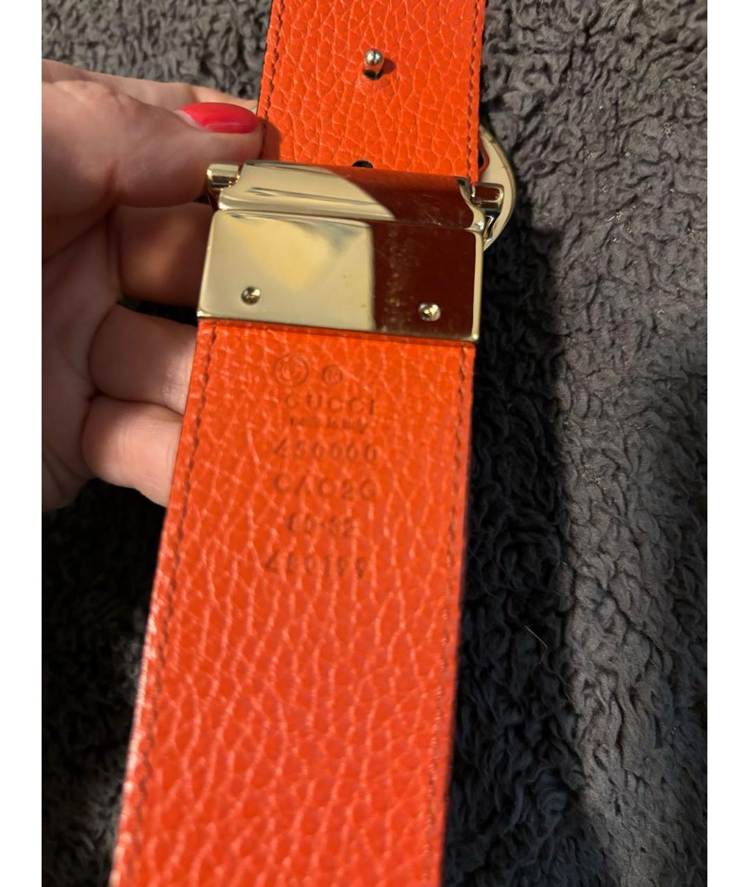 GUCCI Черный кожаный ремень, фото 3