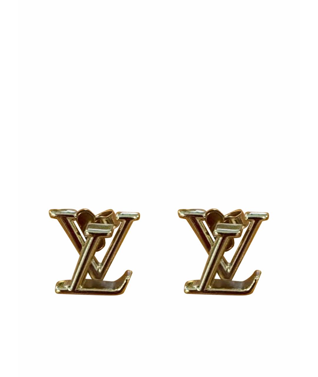 LOUIS VUITTON Золотые серьги, фото 1