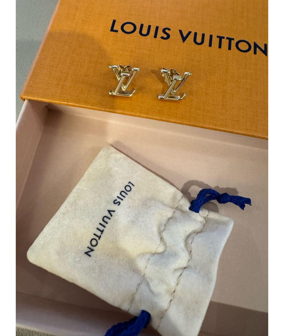 LOUIS VUITTON Золотые серьги, фото 2