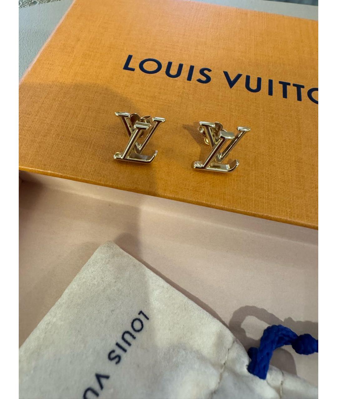 LOUIS VUITTON Золотые серьги, фото 4