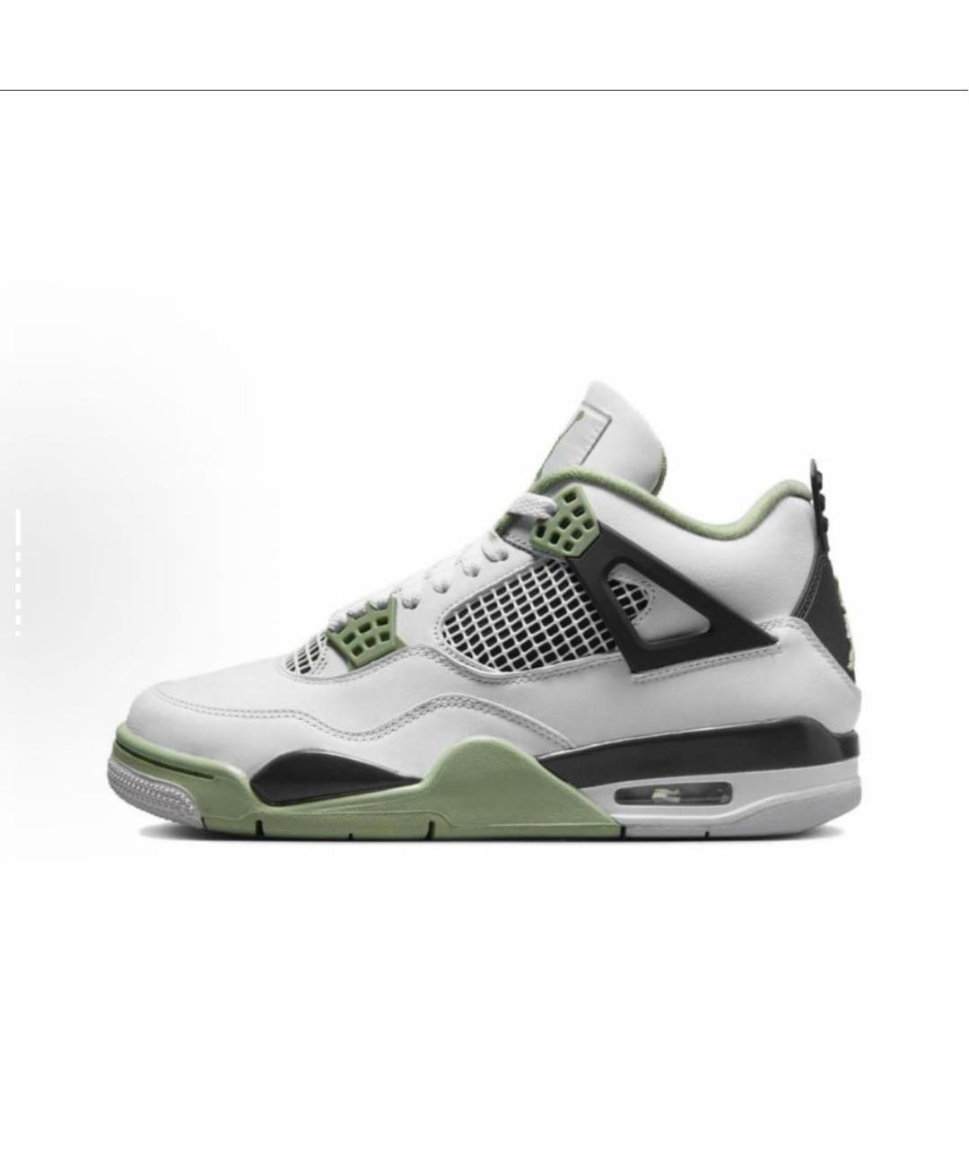 NIKE Белые кожаные высокие кроссовки / кеды, фото 5