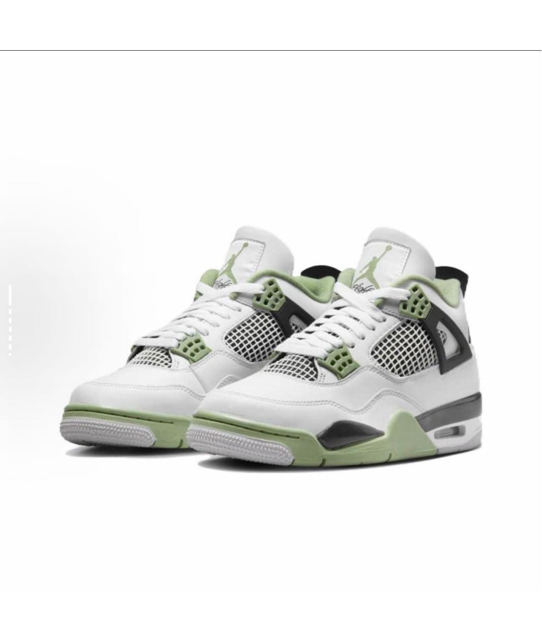 NIKE Белые кожаные высокие кроссовки / кеды, фото 2