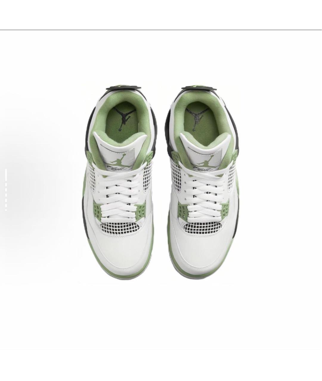 NIKE Белые кожаные высокие кроссовки / кеды, фото 3
