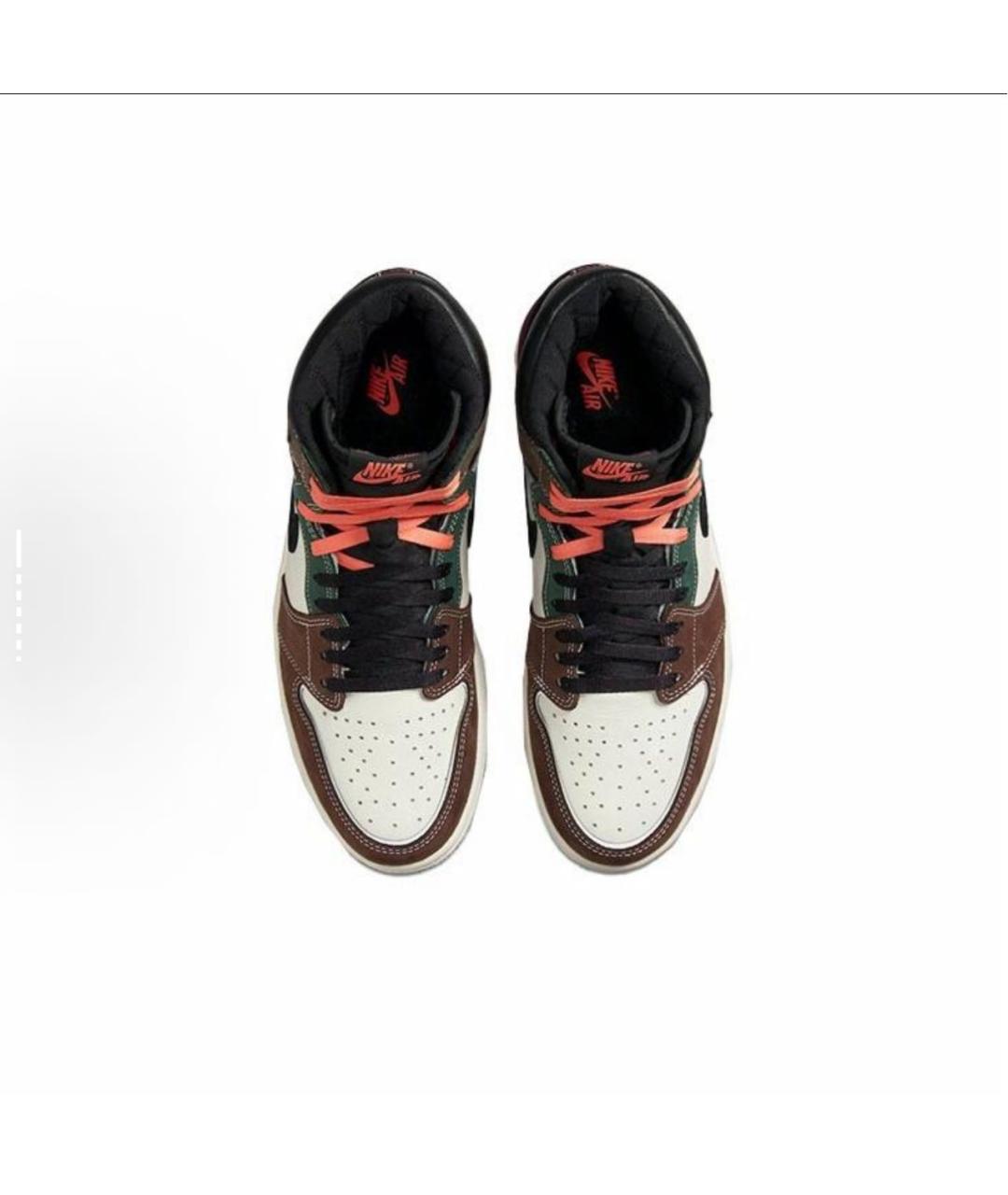NIKE Кожаные высокие кроссовки / кеды, фото 3