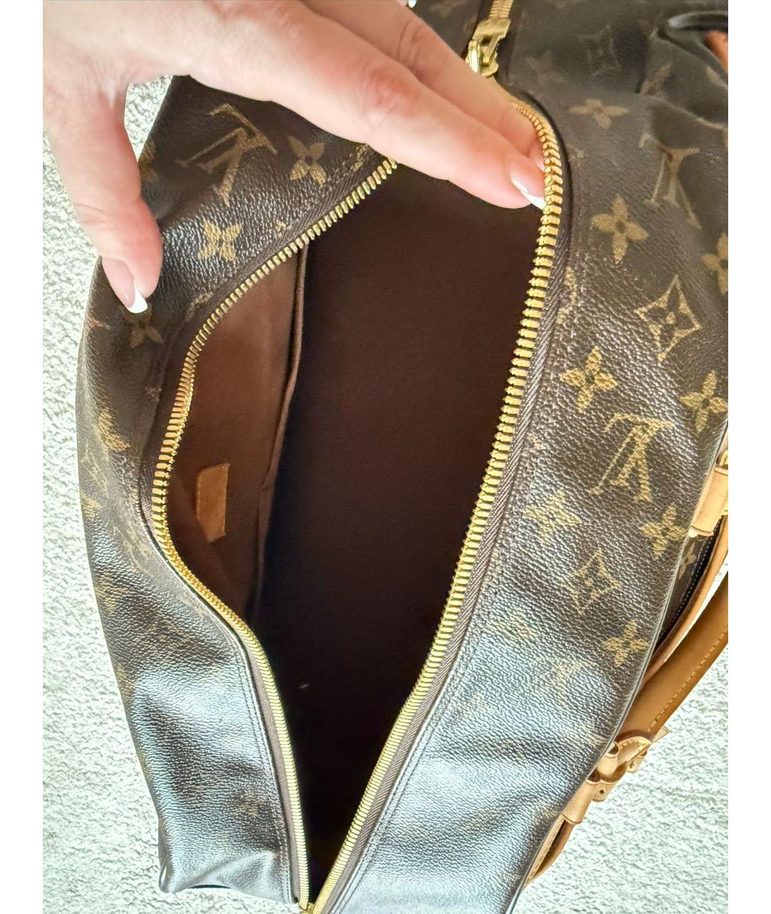 LOUIS VUITTON Коричневая дорожная/спортивная сумка, фото 8