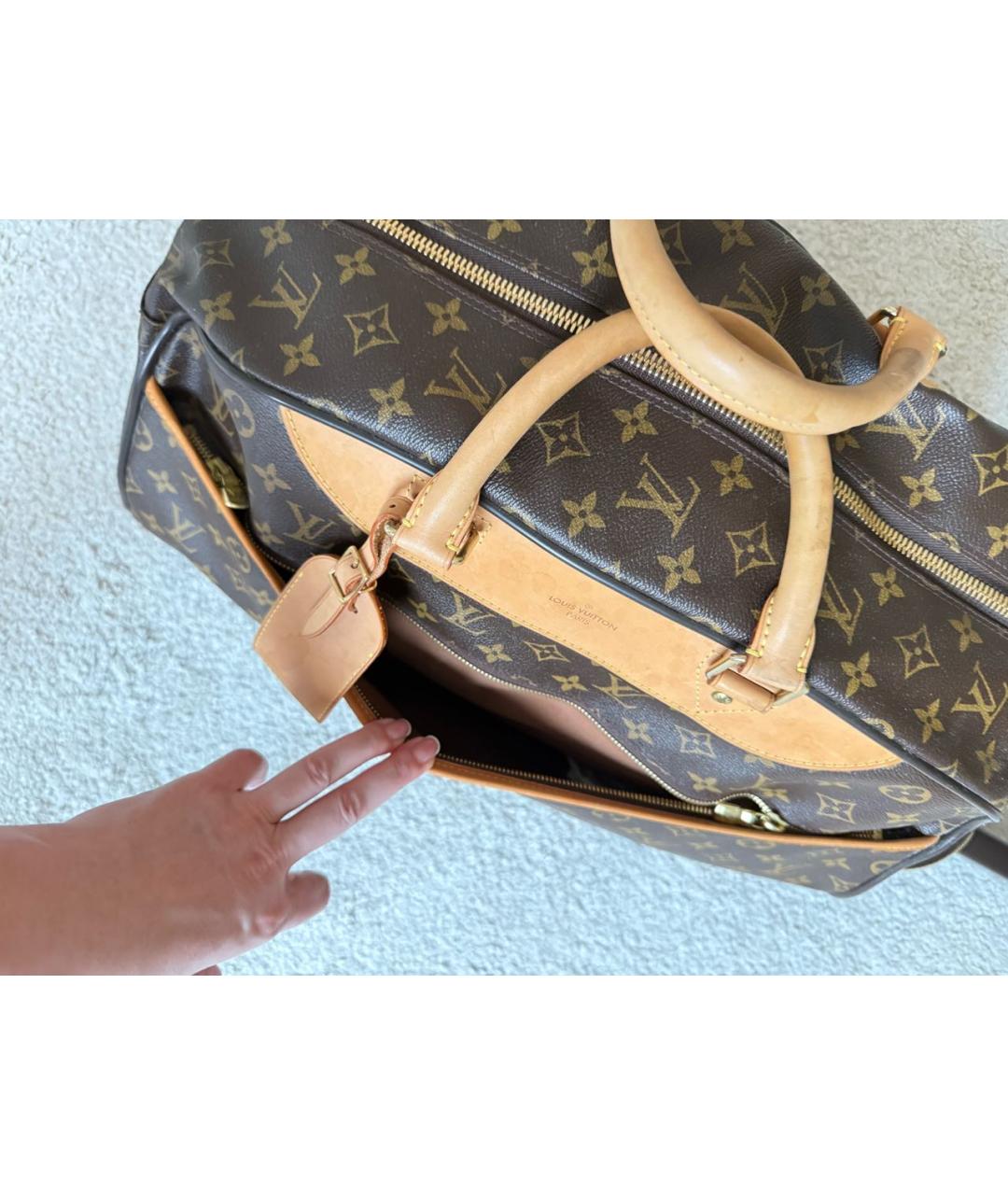 LOUIS VUITTON Коричневая дорожная/спортивная сумка, фото 7