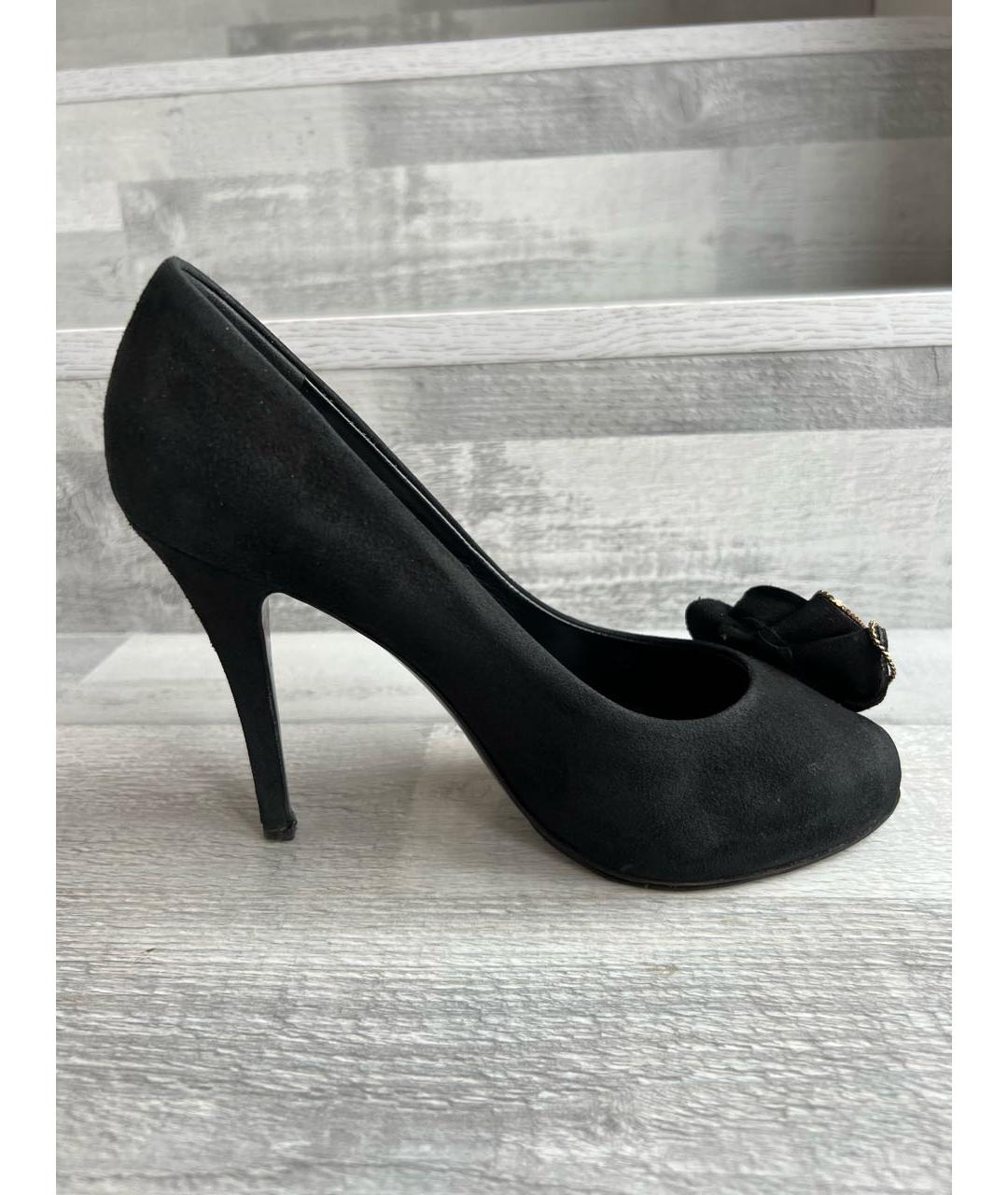 GIUSEPPE ZANOTTI DESIGN Черные замшевые туфли, фото 4
