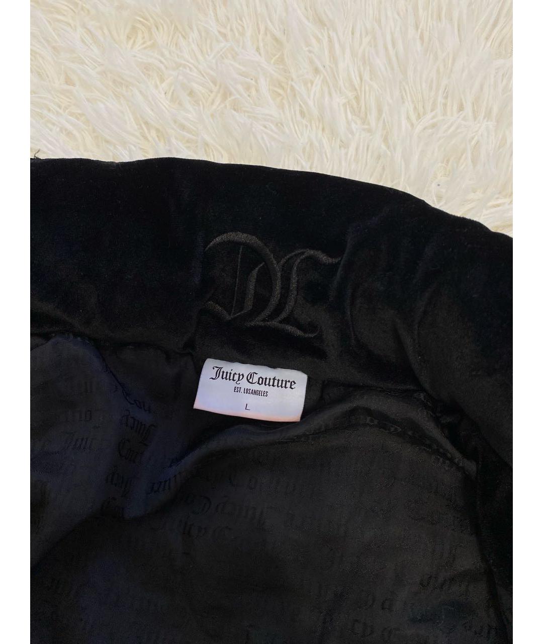 JUICY COUTURE Черная бархатная куртка, фото 4