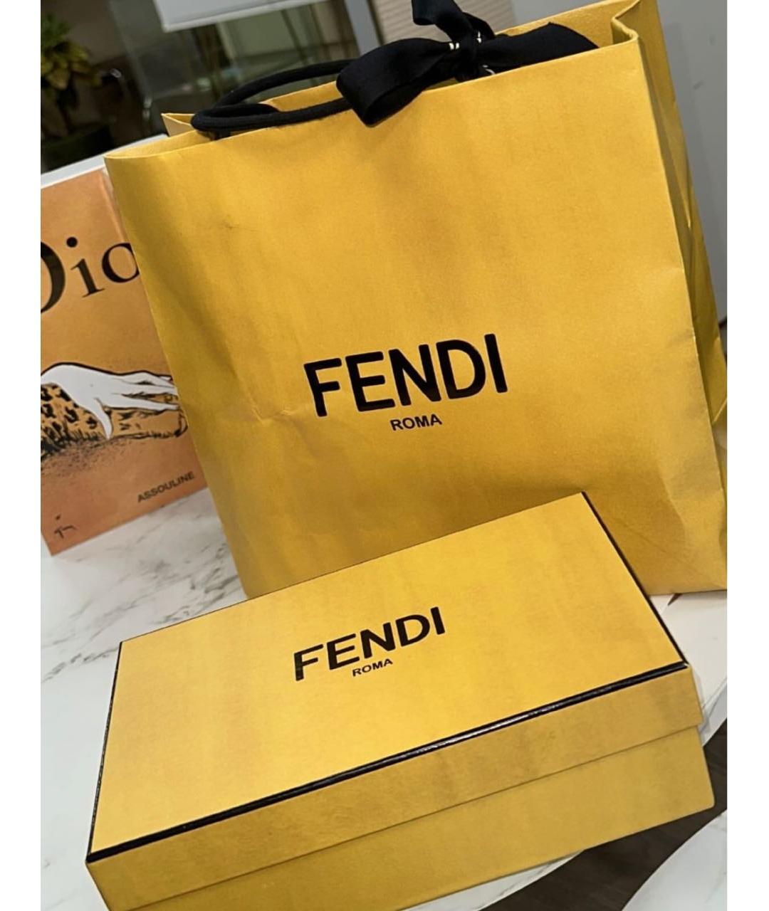 FENDI Серые металлические солнцезащитные очки, фото 5