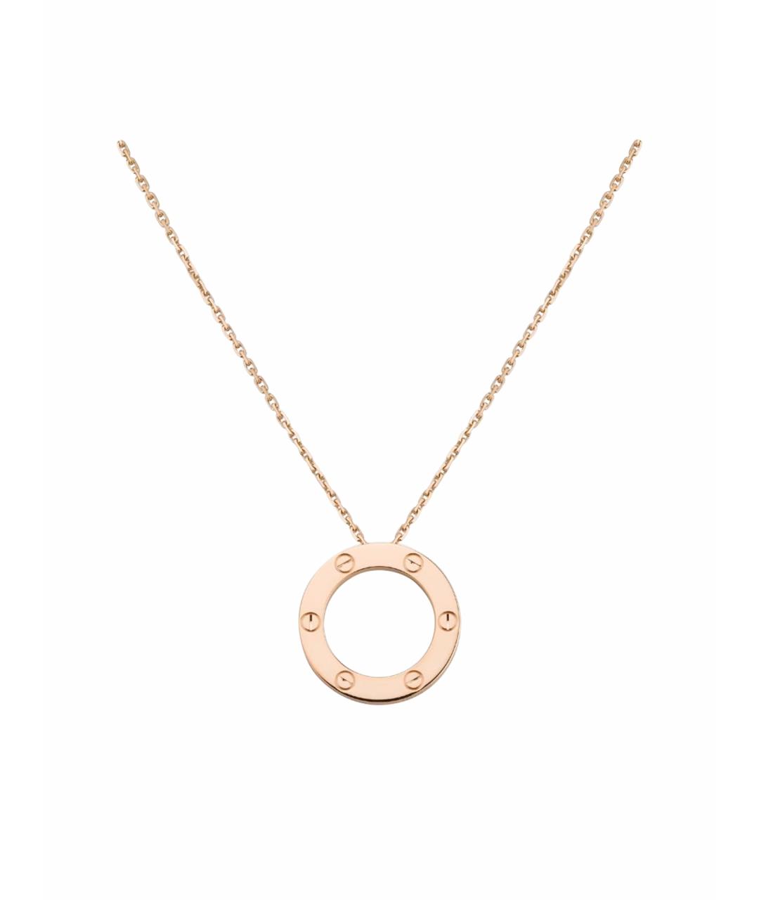 CARTIER Золотая подвеска из розового золота, фото 1