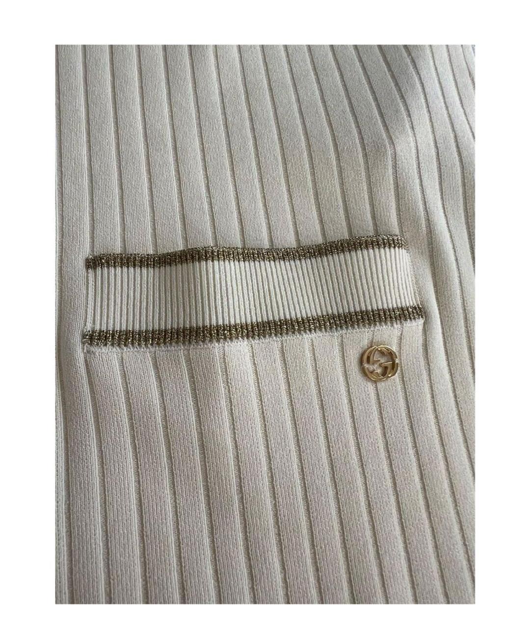 GUCCI Бежевое вискозное повседневное платье, фото 4