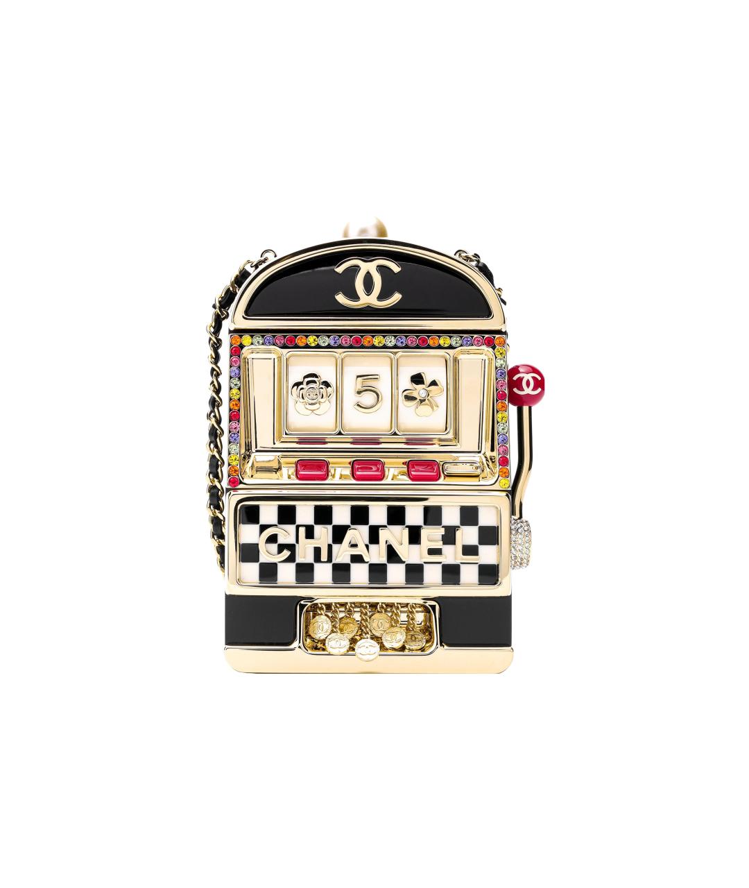 CHANEL Золотая сумка через плечо, фото 1