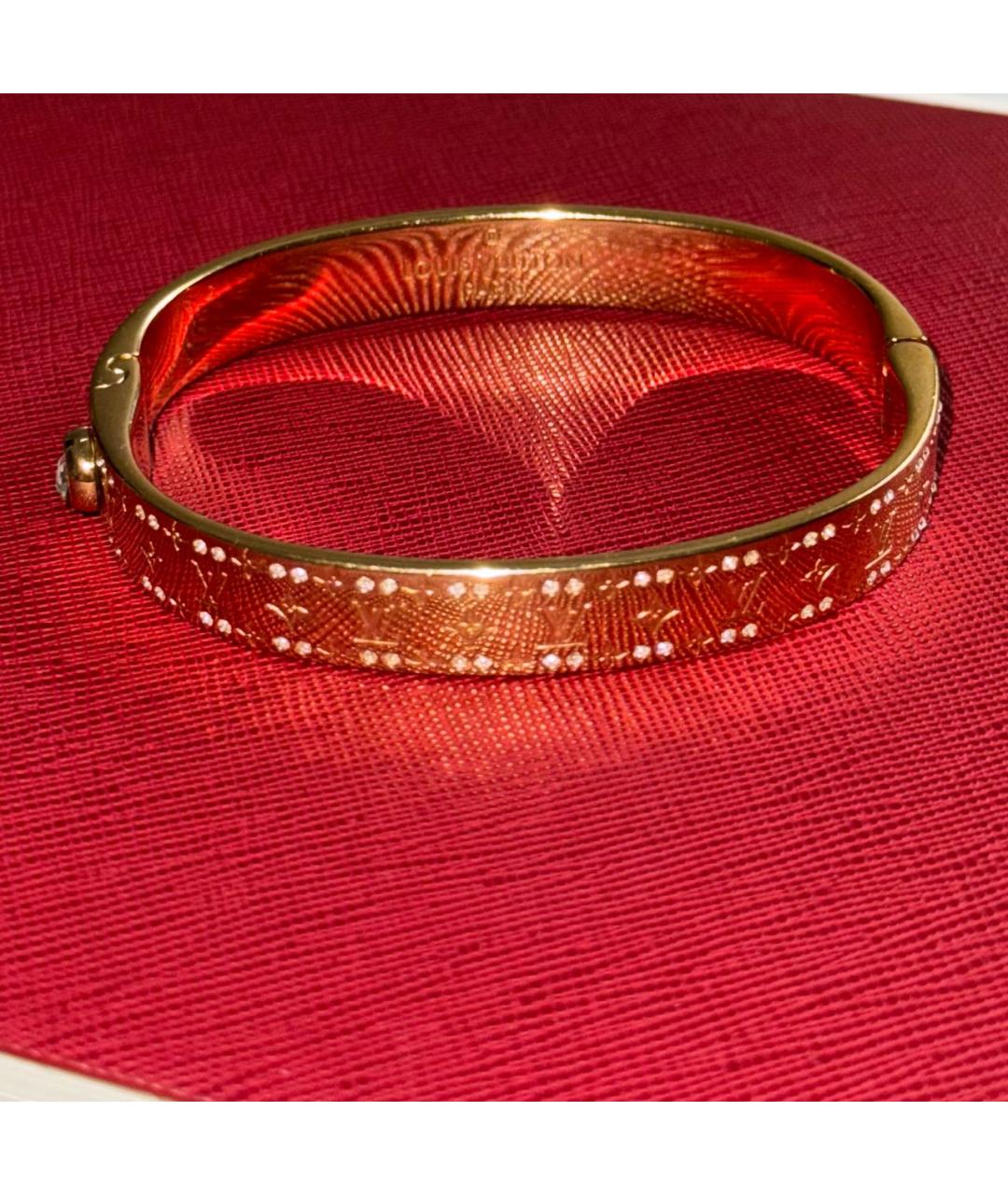 LOUIS VUITTON Золотой латунный браслет, фото 5