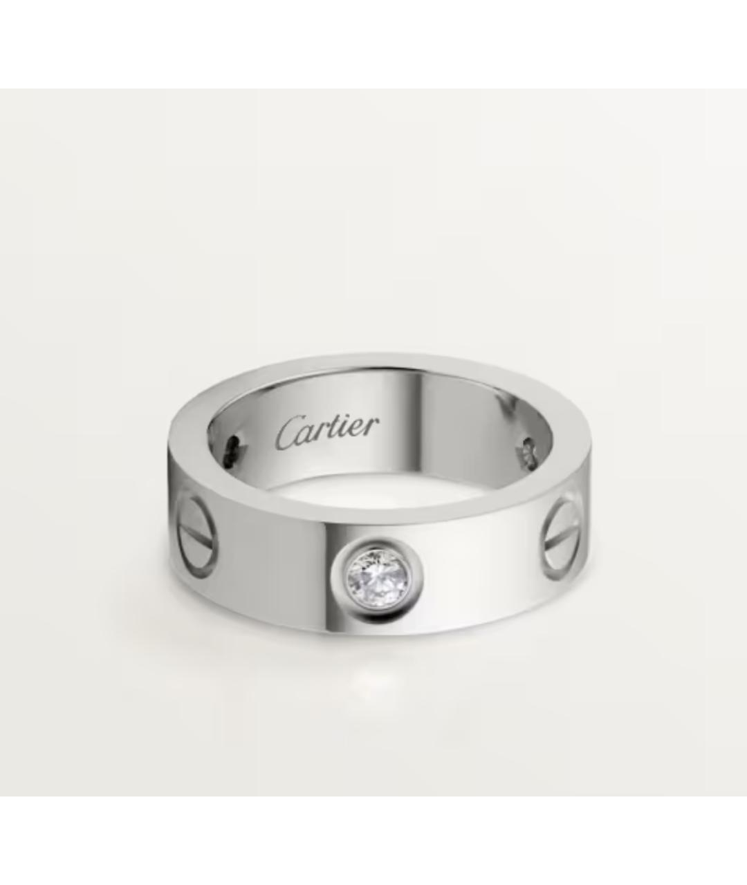 CARTIER Белое кольцо из белого золота, фото 7