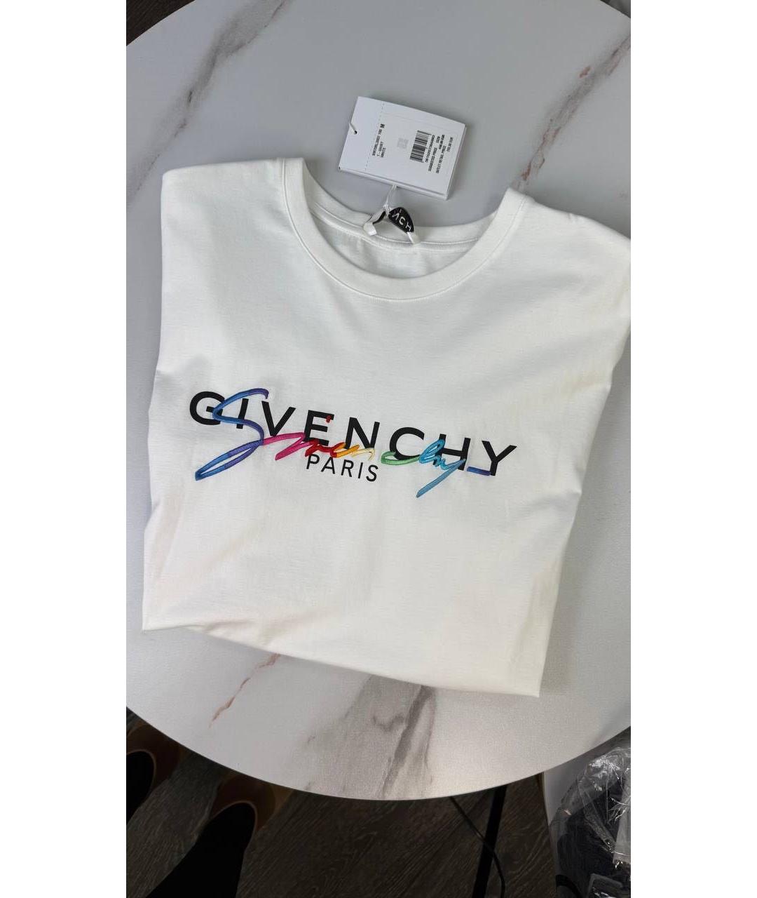 GIVENCHY Белая хлопковая футболка, фото 7