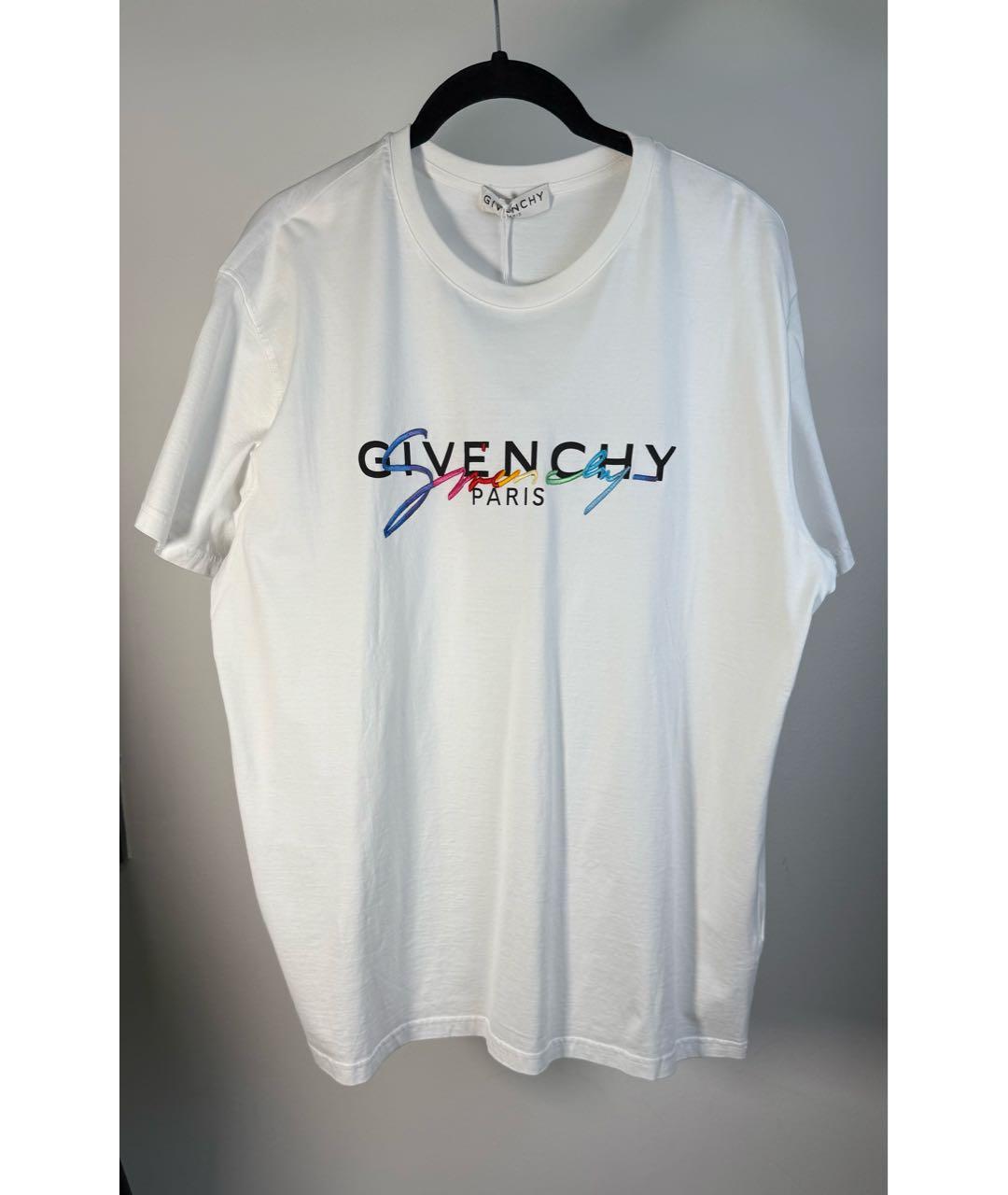 GIVENCHY Белая хлопковая футболка, фото 9