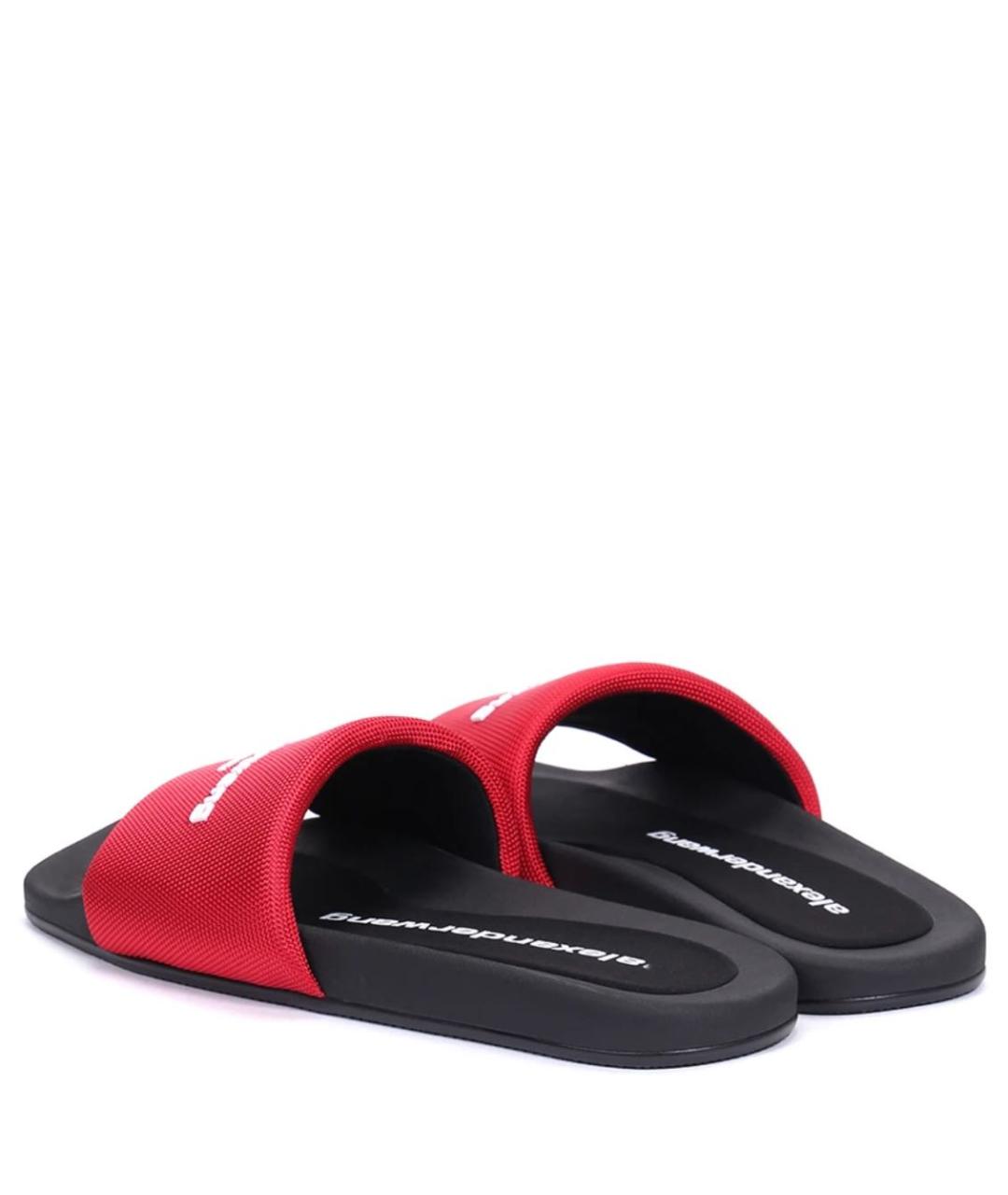 ALEXANDER WANG Красные шлепанцы, фото 3