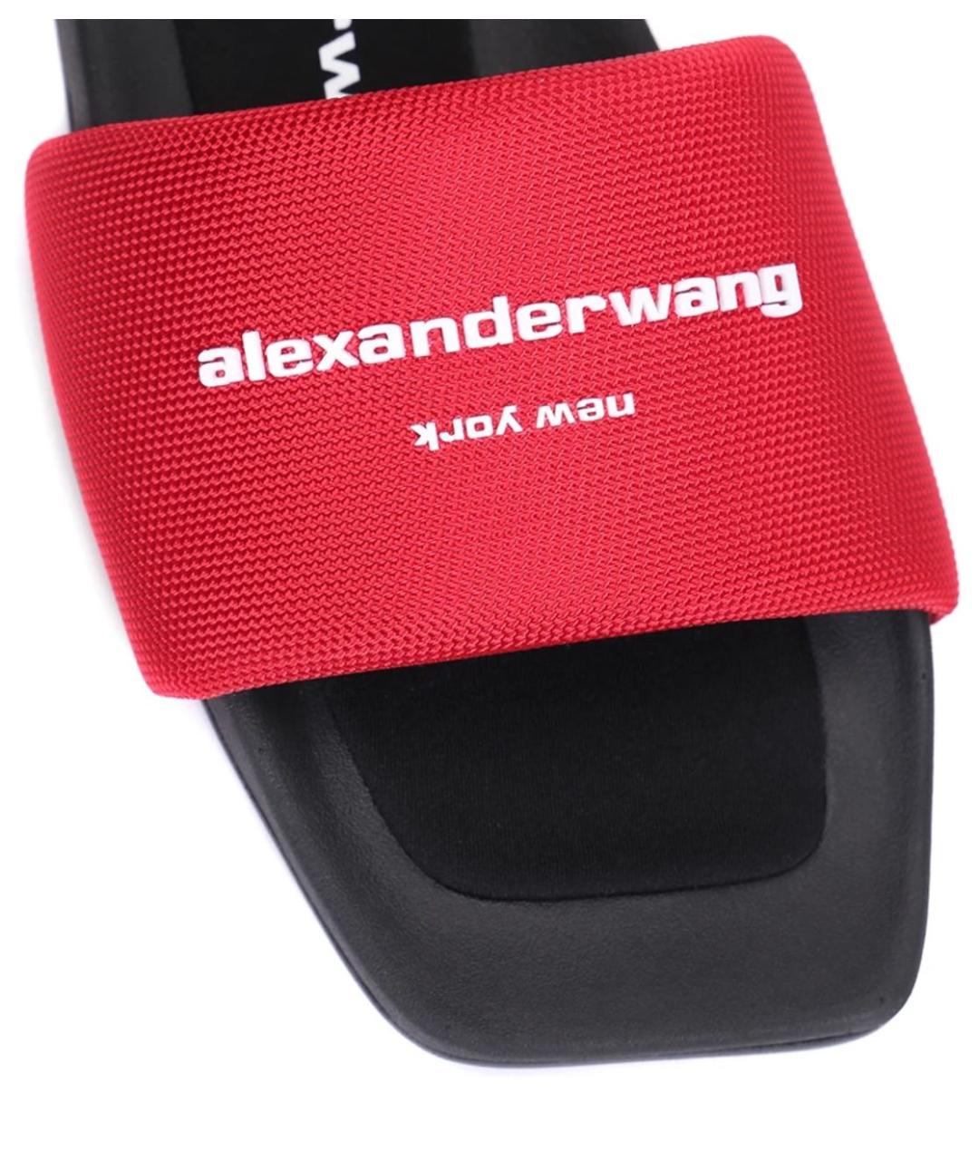 ALEXANDER WANG Красные шлепанцы, фото 4