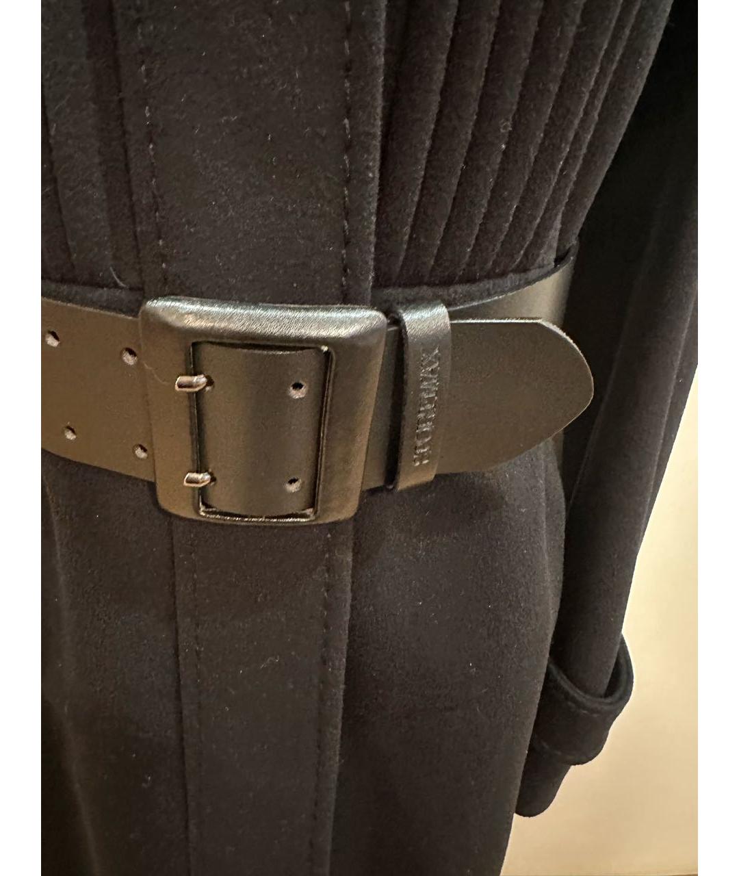 SPORTMAX Черное шерстяное пальто, фото 5