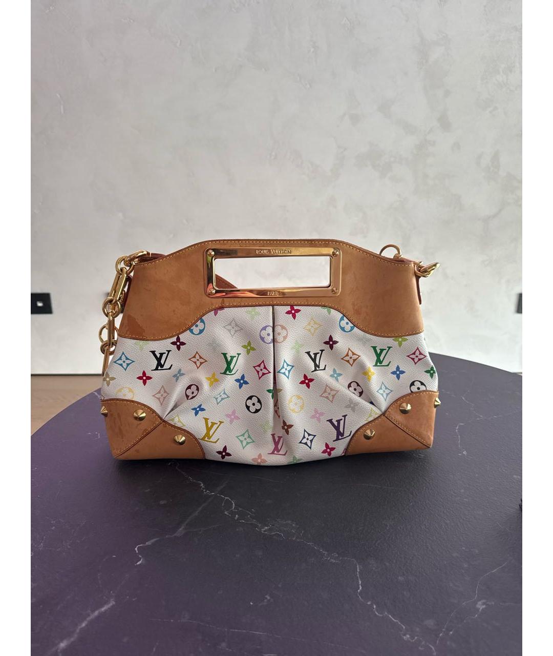 LOUIS VUITTON Белая сумка с короткими ручками, фото 3
