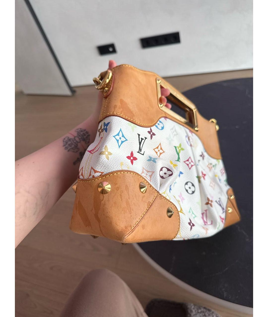 LOUIS VUITTON Белая сумка с короткими ручками, фото 8