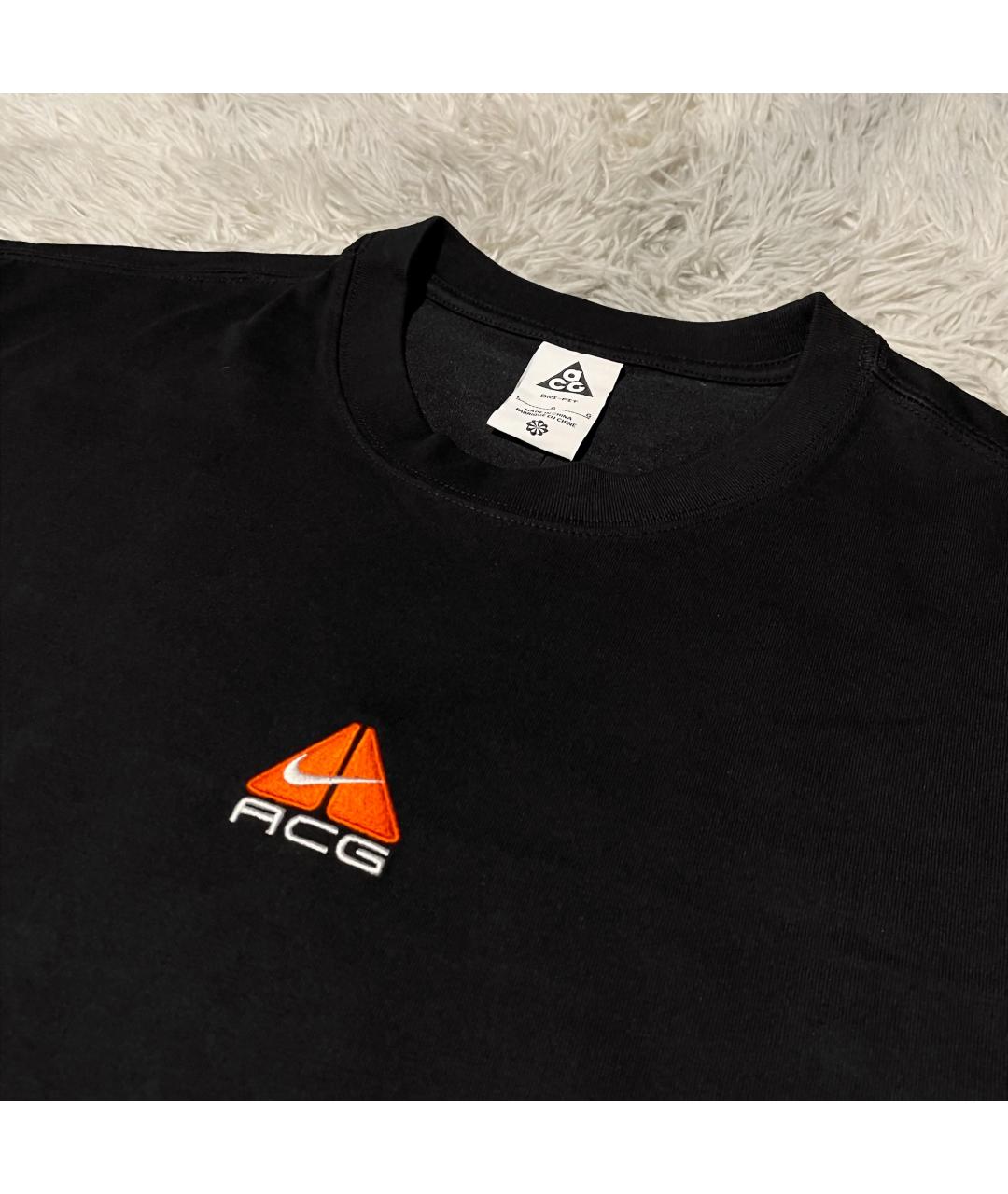 NIKE Черная хлопковая футболка, фото 3