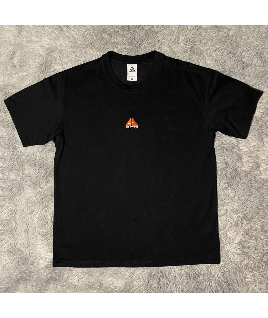 NIKE Черная хлопковая футболка, фото 1