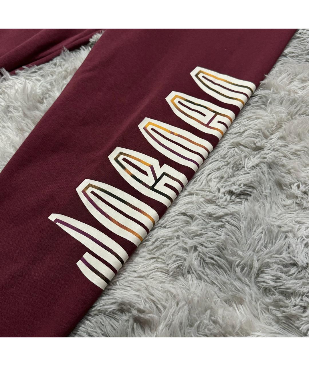 JORDAN Бордовый хлопковый спортивный костюм, фото 5