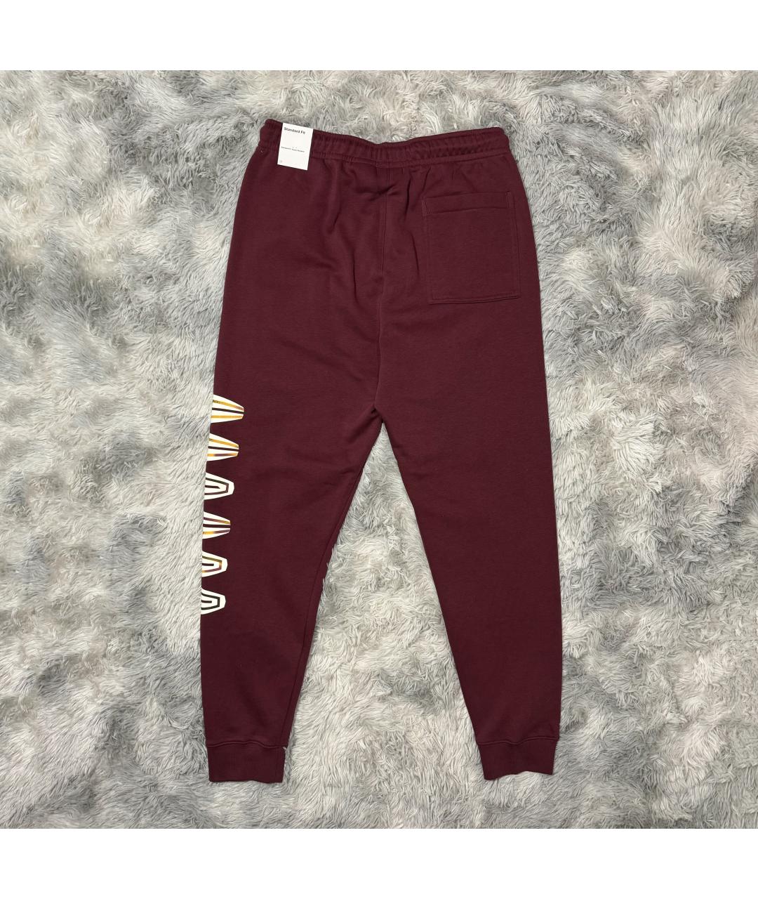 JORDAN Бордовый хлопковый спортивный костюм, фото 2