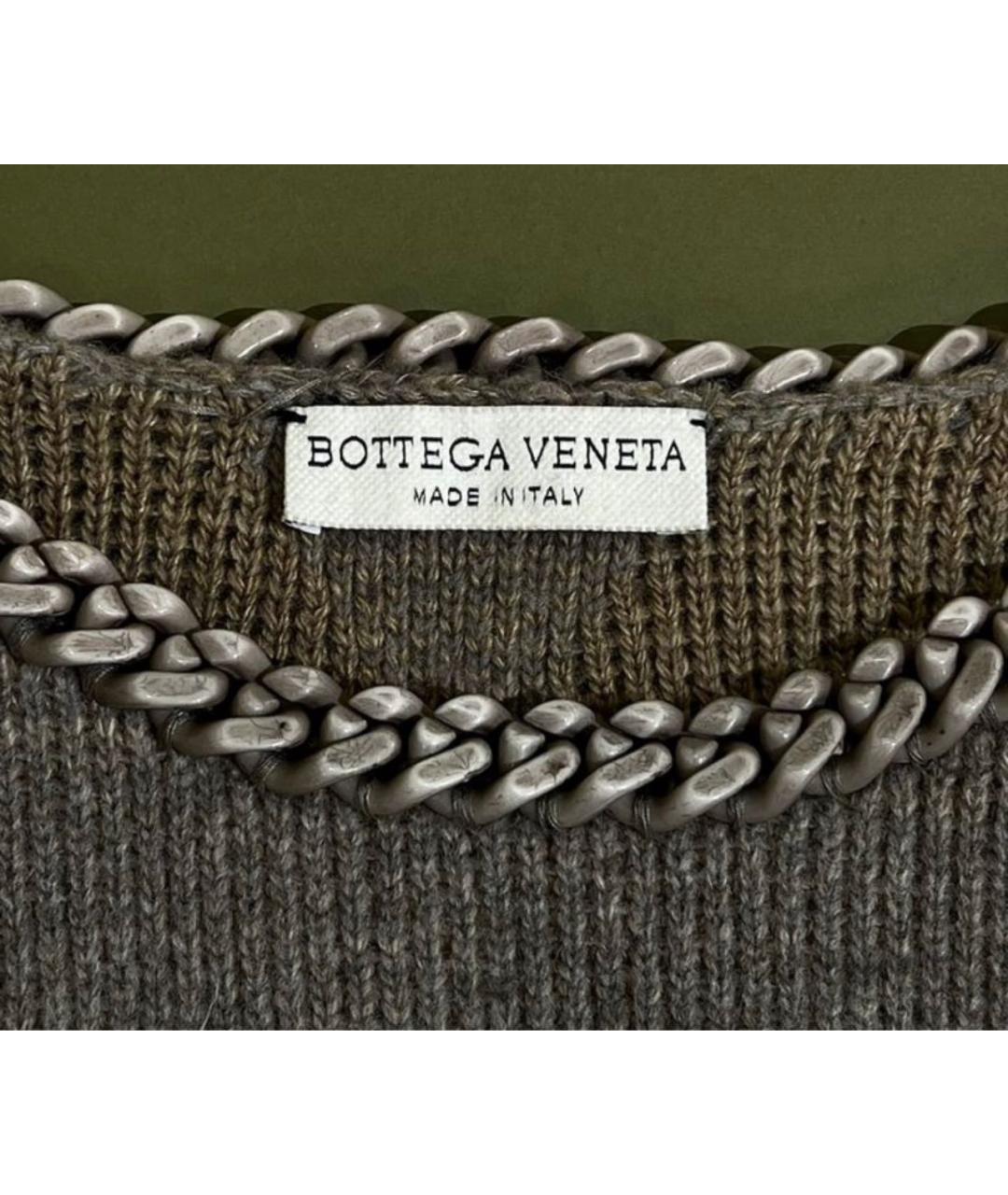 BOTTEGA VENETA Серый шерстяной джемпер / свитер, фото 2