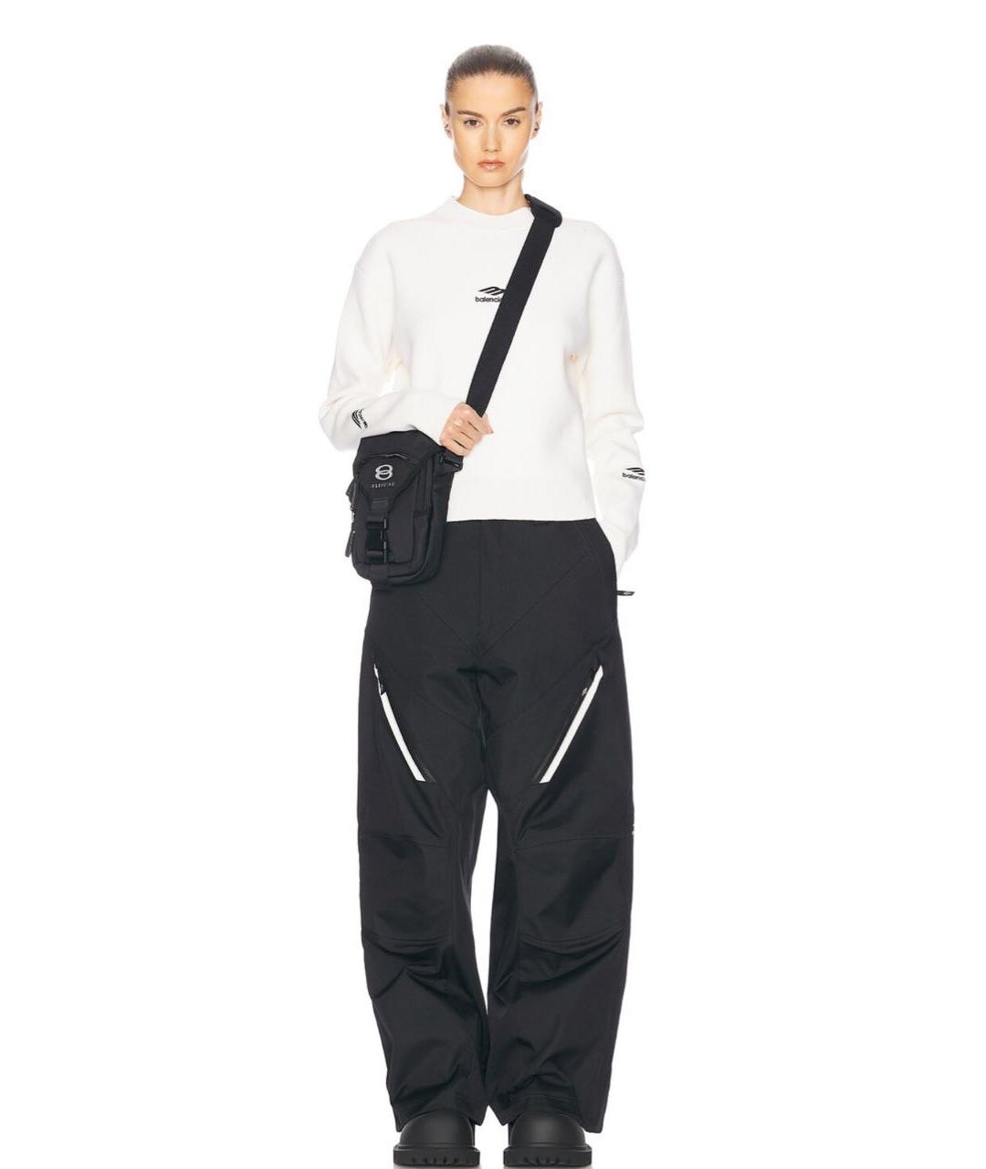 BALENCIAGA Белый шерстяной джемпер / свитер, фото 2