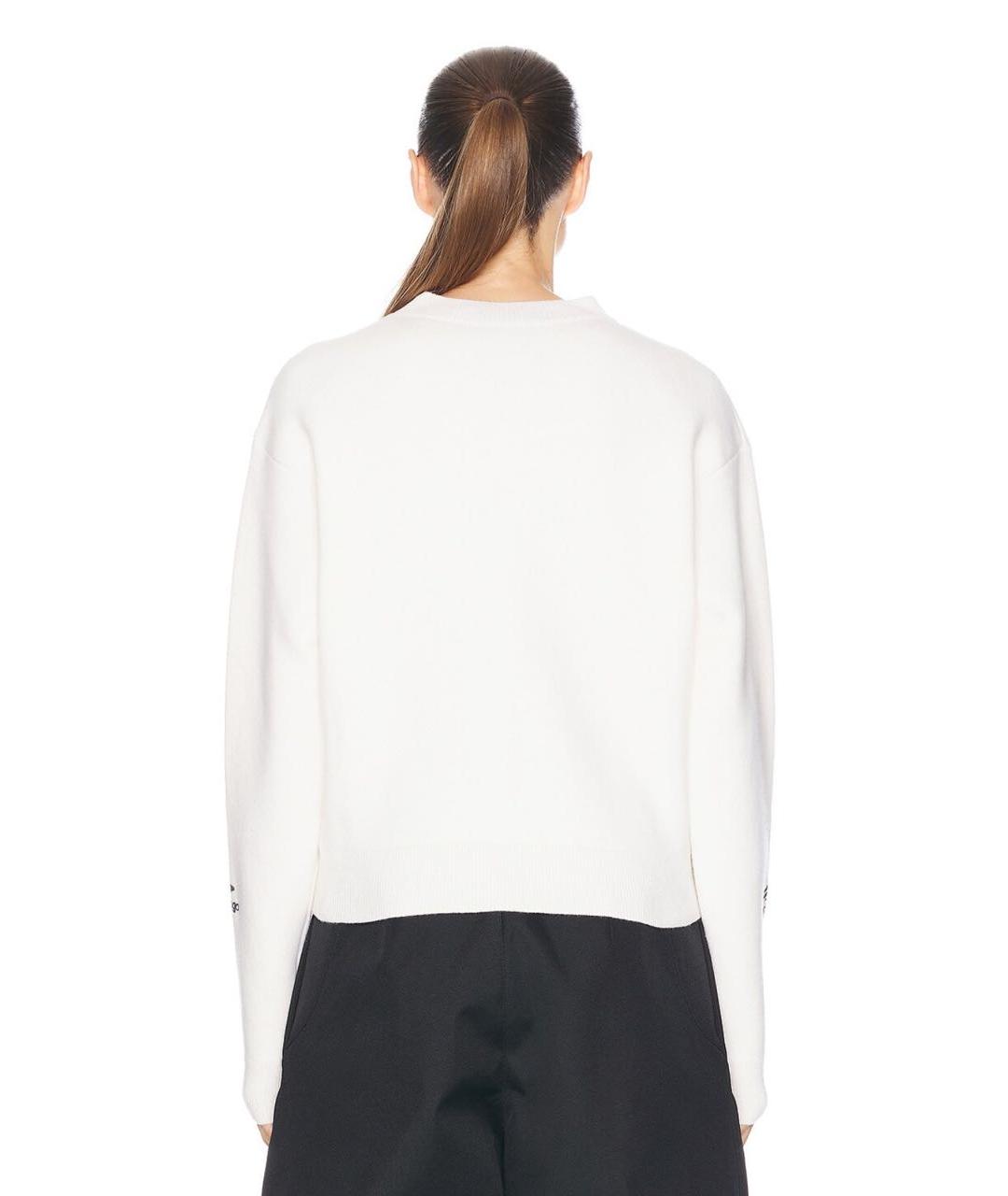 BALENCIAGA Белый шерстяной джемпер / свитер, фото 4