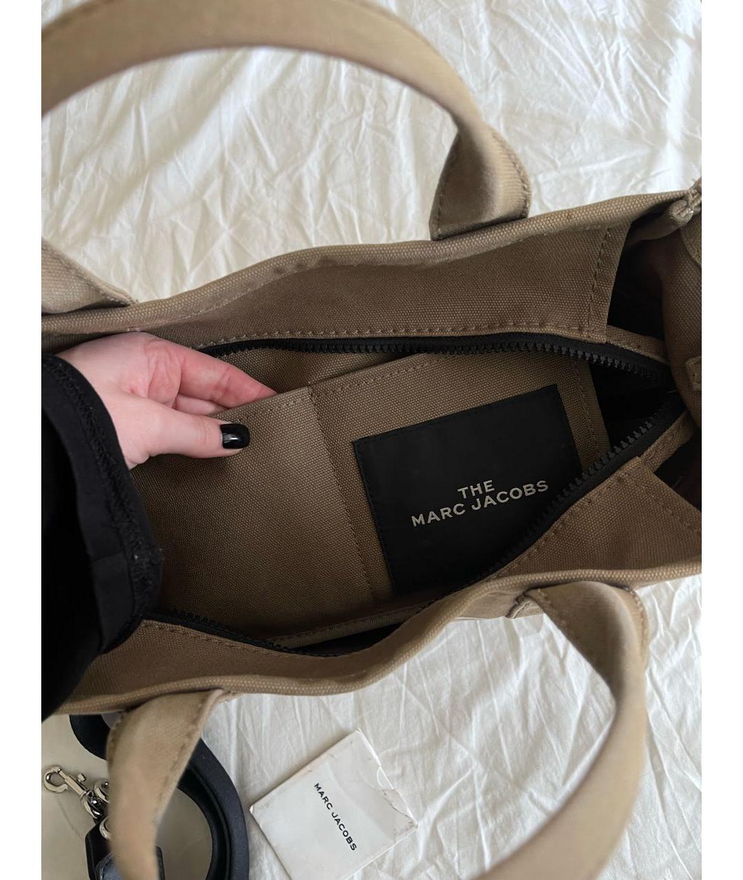 MARC JACOBS Коричневая тканевая сумка тоут, фото 6