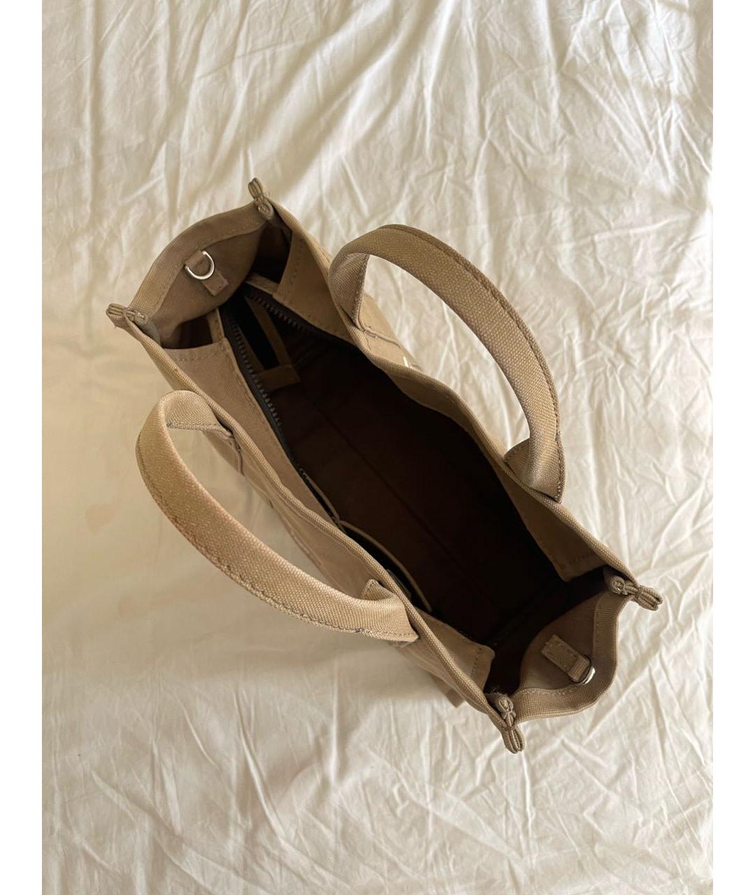 MARC JACOBS Коричневая тканевая сумка тоут, фото 4