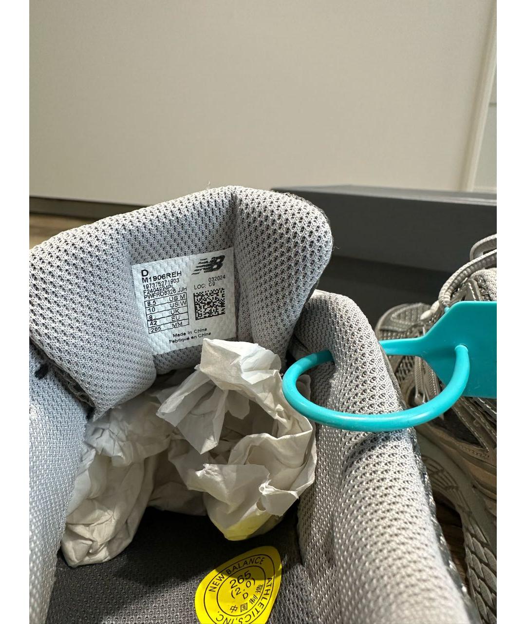 NEW BALANCE Антрацитовые низкие кроссовки / кеды, фото 6