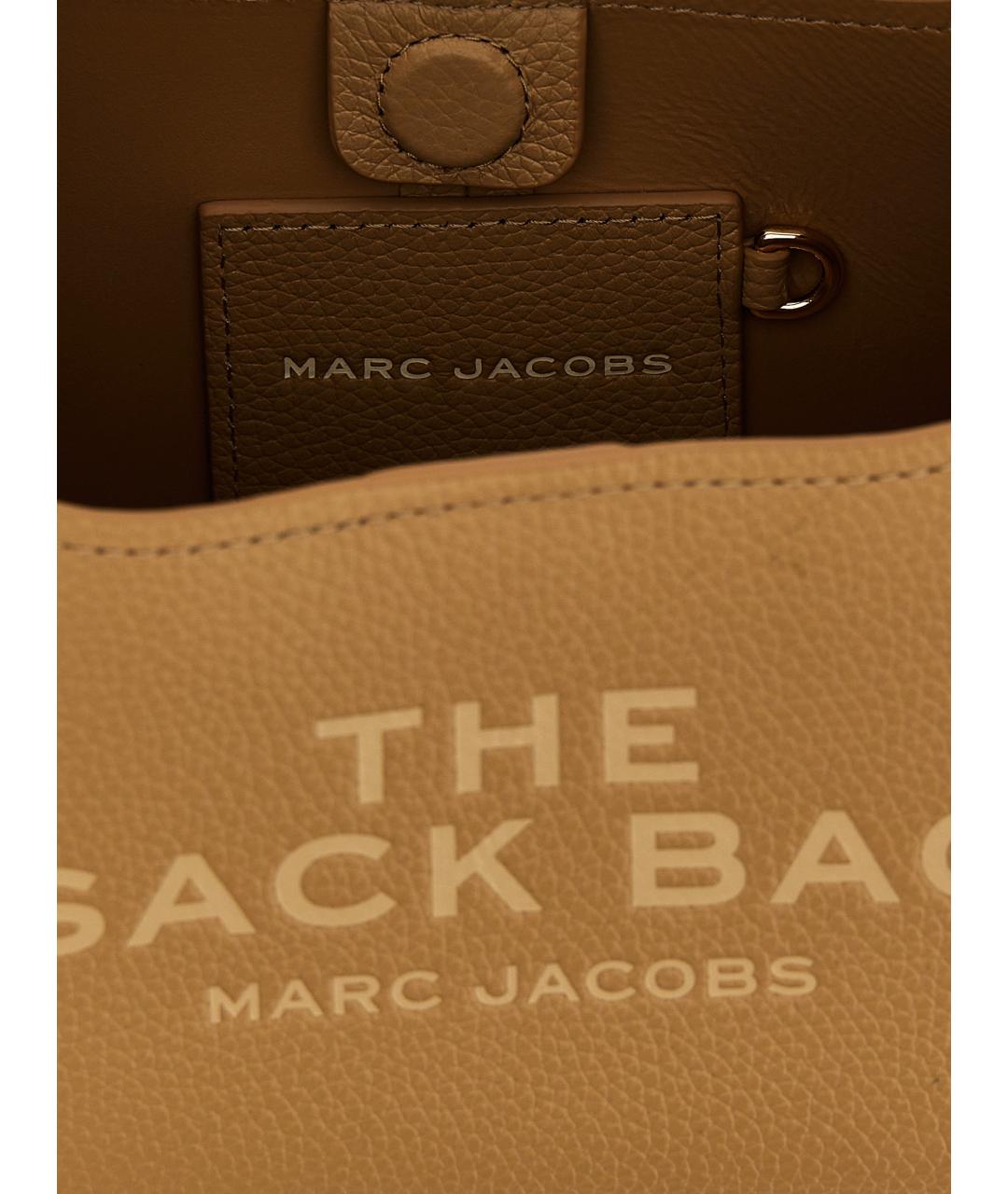 MARC JACOBS Бежевая кожаная сумка тоут, фото 4