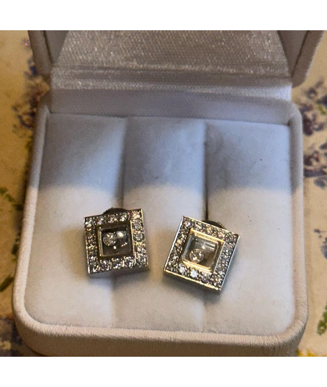 CHOPARD Белые серьги из белого золота, фото 2