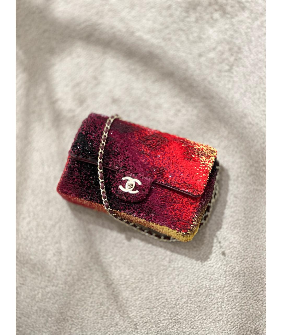 CHANEL Красная сумка через плечо, фото 2