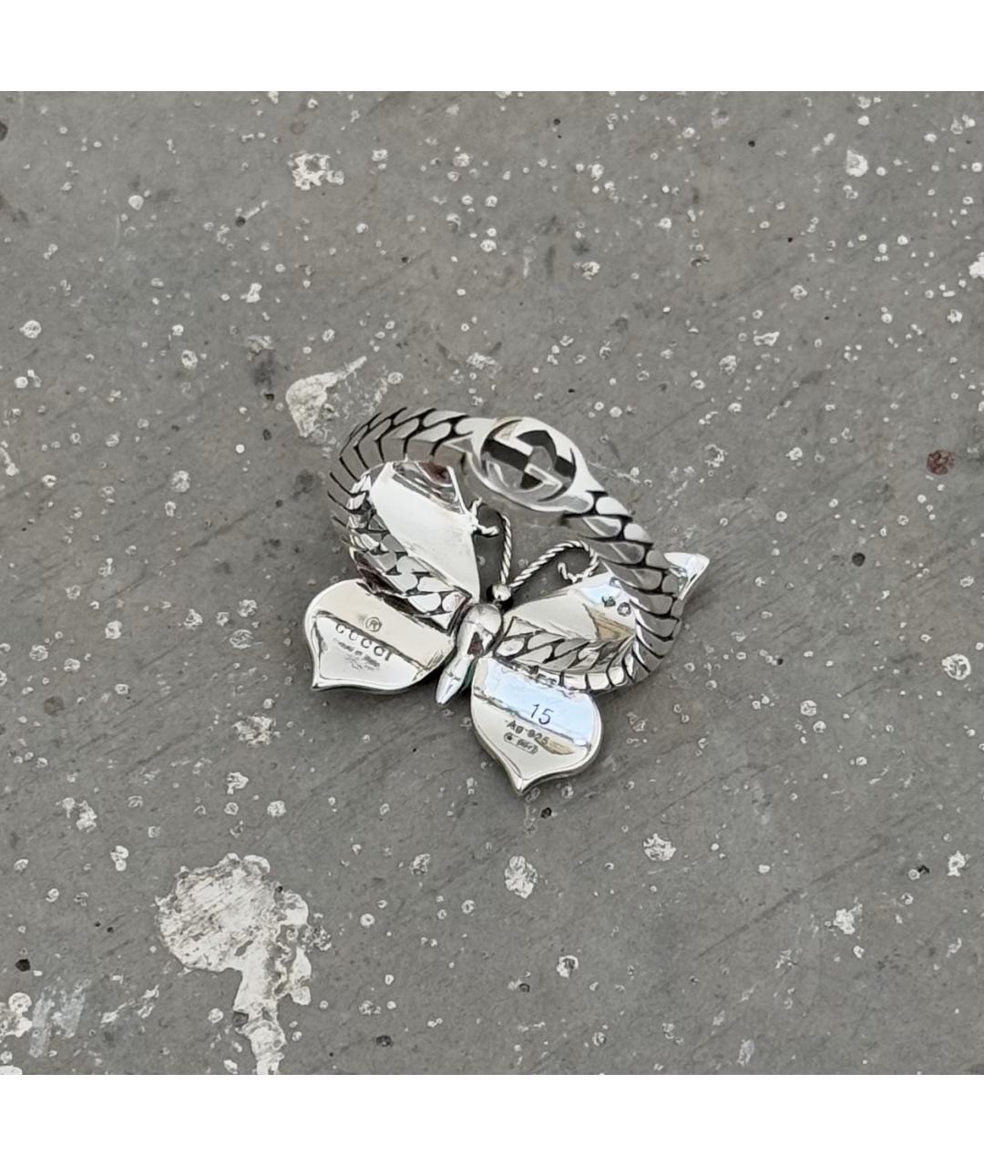 GUCCI Серебряное серебряное кольцо, фото 3