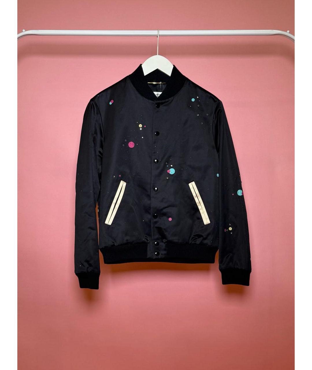 SAINT LAURENT Черная шелковая куртка, фото 6