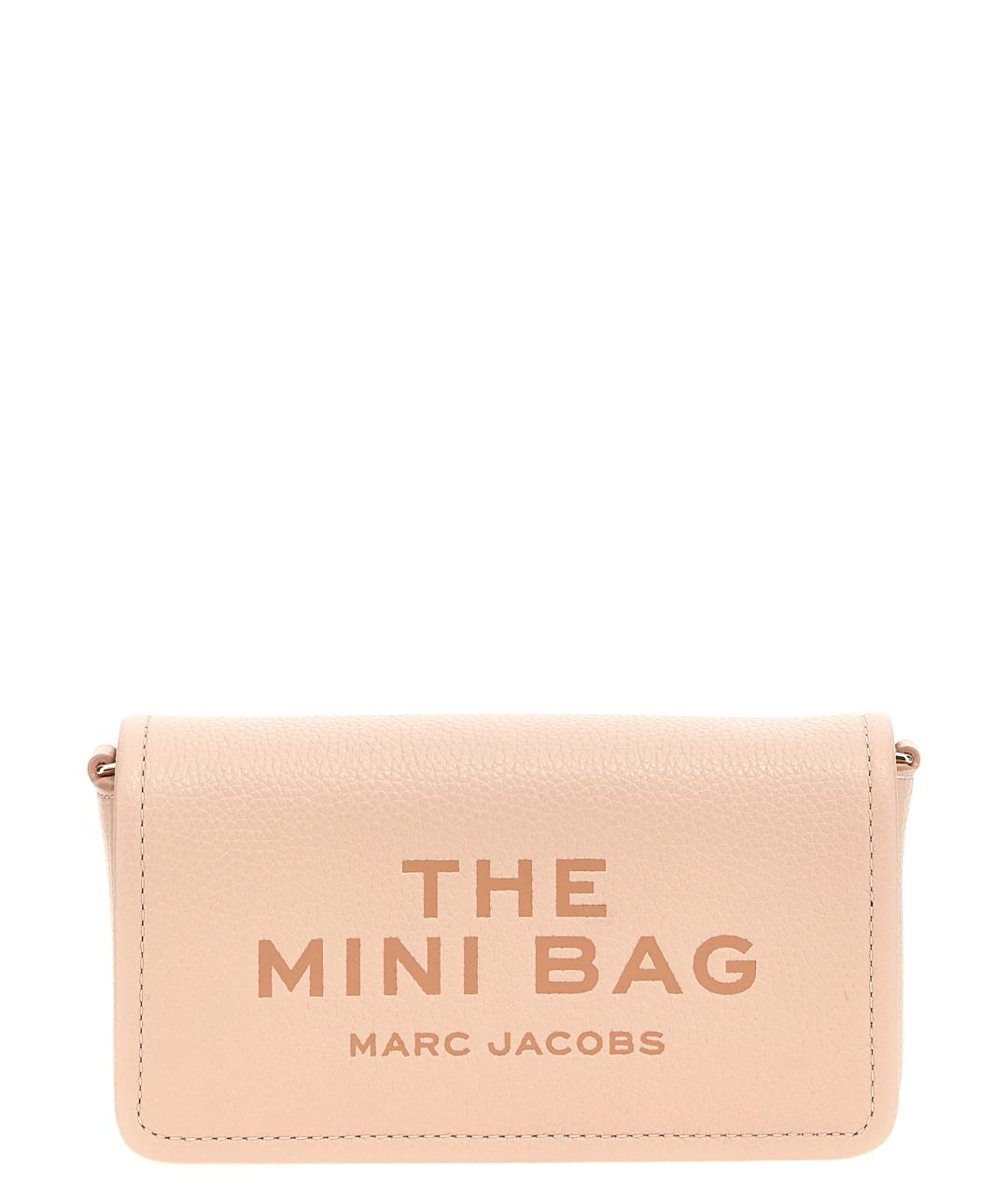 MARC JACOBS Розовая кожаная сумка через плечо, фото 1
