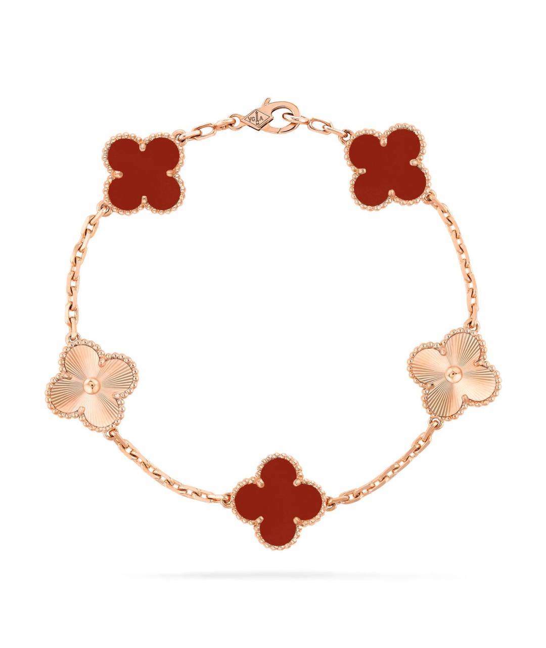 VAN CLEEF & ARPELS Красный браслет из розового золота, фото 4
