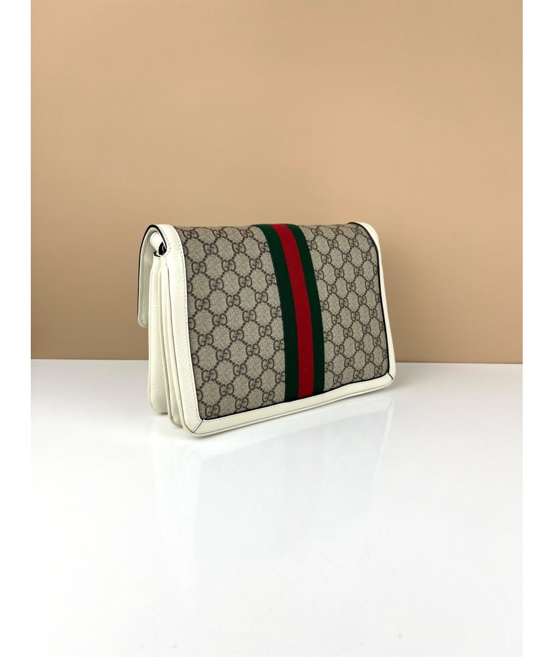 GUCCI Бежевая деним сумка через плечо, фото 3